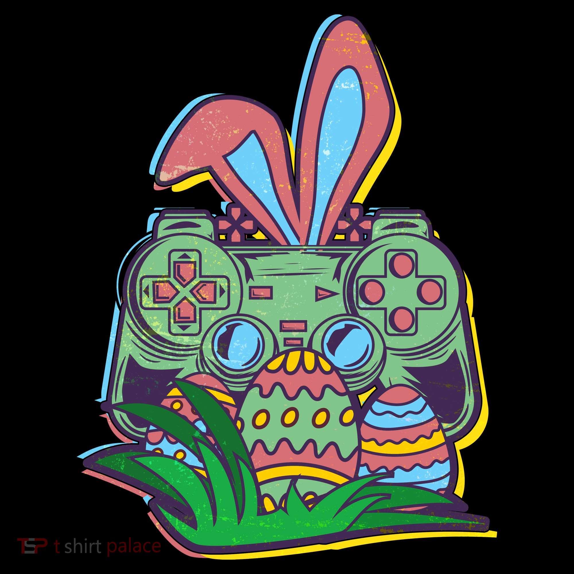 Funny Easter Time Gamer Bunny Ears Controller Easter Eggs Women's Hoodie