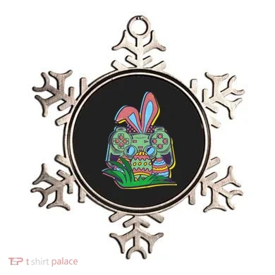 Funny Easter Time Gamer Bunny Ears Controller Easter Eggs Ornament