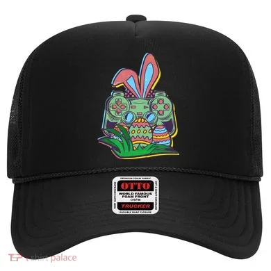 Funny Easter Time Gamer Bunny Ears Controller Easter Eggs Hat