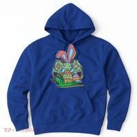 Funny Easter Time Gamer Bunny Ears Controller Easter Eggs Hoodie thumb 0