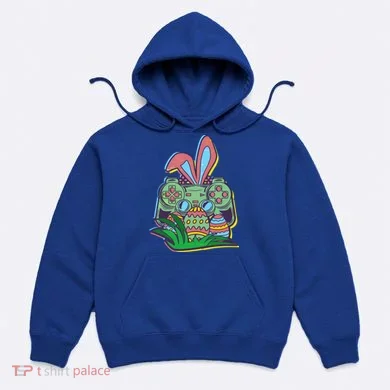 Funny Easter Time Gamer Bunny Ears Controller Easter Eggs Hoodie