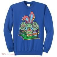 Funny Easter Time Gamer Bunny Ears Controller Easter Eggs Sweatshirt thumb 0