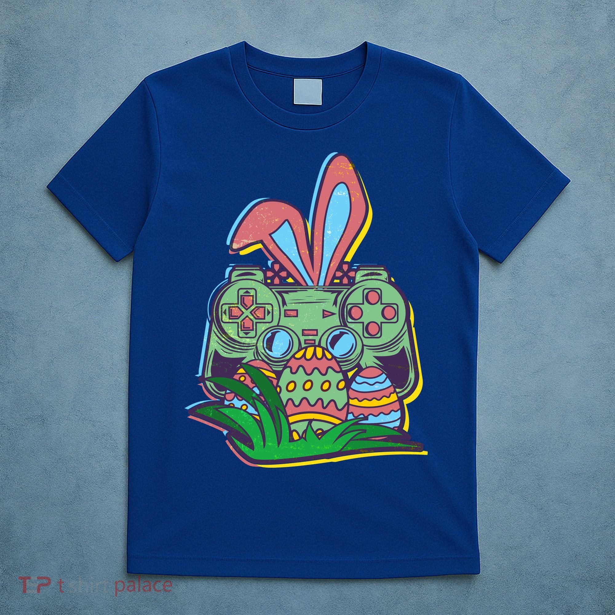 Funny Easter Time Gamer Bunny Ears Controller Easter Eggs T-Shirt