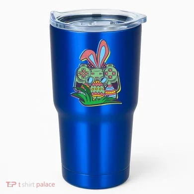 Funny Easter Time Gamer Bunny Ears Controller Easter Eggs Tumbler