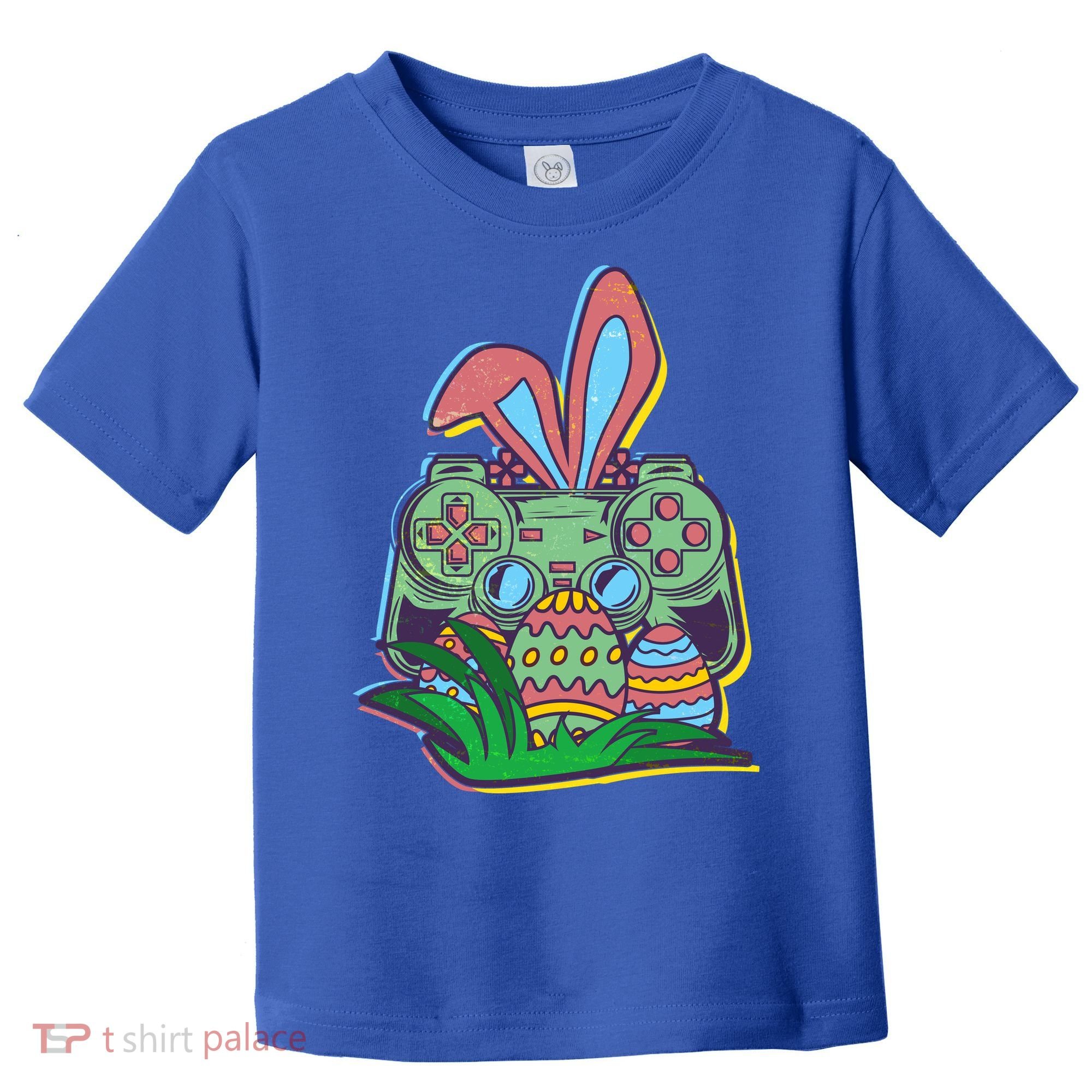 Funny Easter Time Gamer Bunny Ears Controller Easter Eggs Toddler T-Shirt
