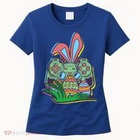 Funny Easter Time Gamer Bunny Ears Controller Easter Eggs Women's T-Shirt thumb 0
