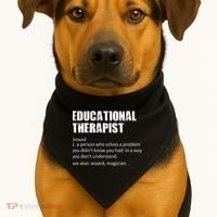 Funny Educational Therapist Definition USA-Made Doggie Bandana thumb 1