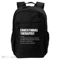Funny Educational Therapist Definition Backpack thumb 0
