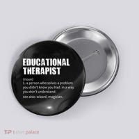 Funny Educational Therapist Definition Button thumb 0