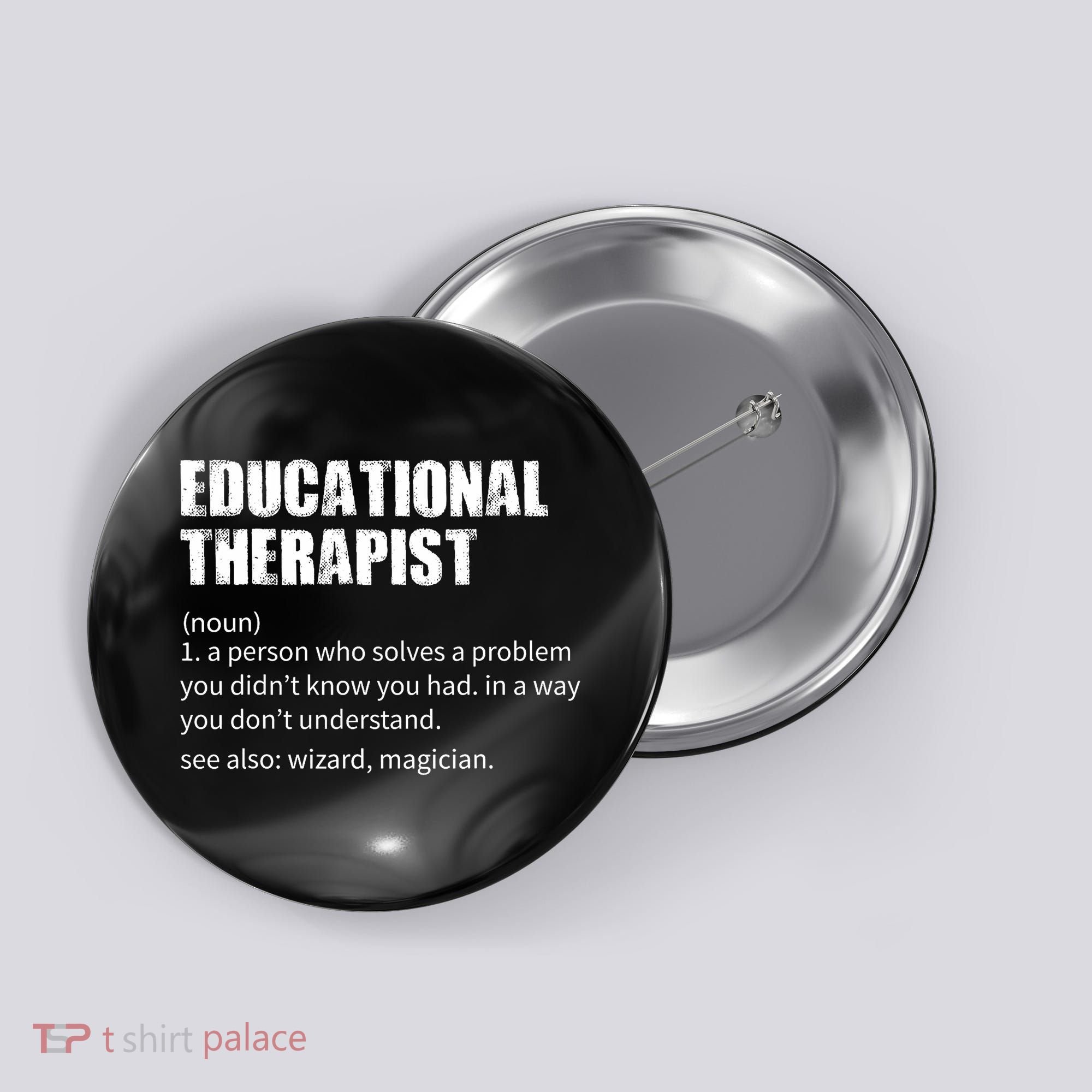 Funny Educational Therapist Definition Button