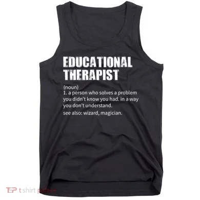 Funny Educational Therapist Definition Tank Top