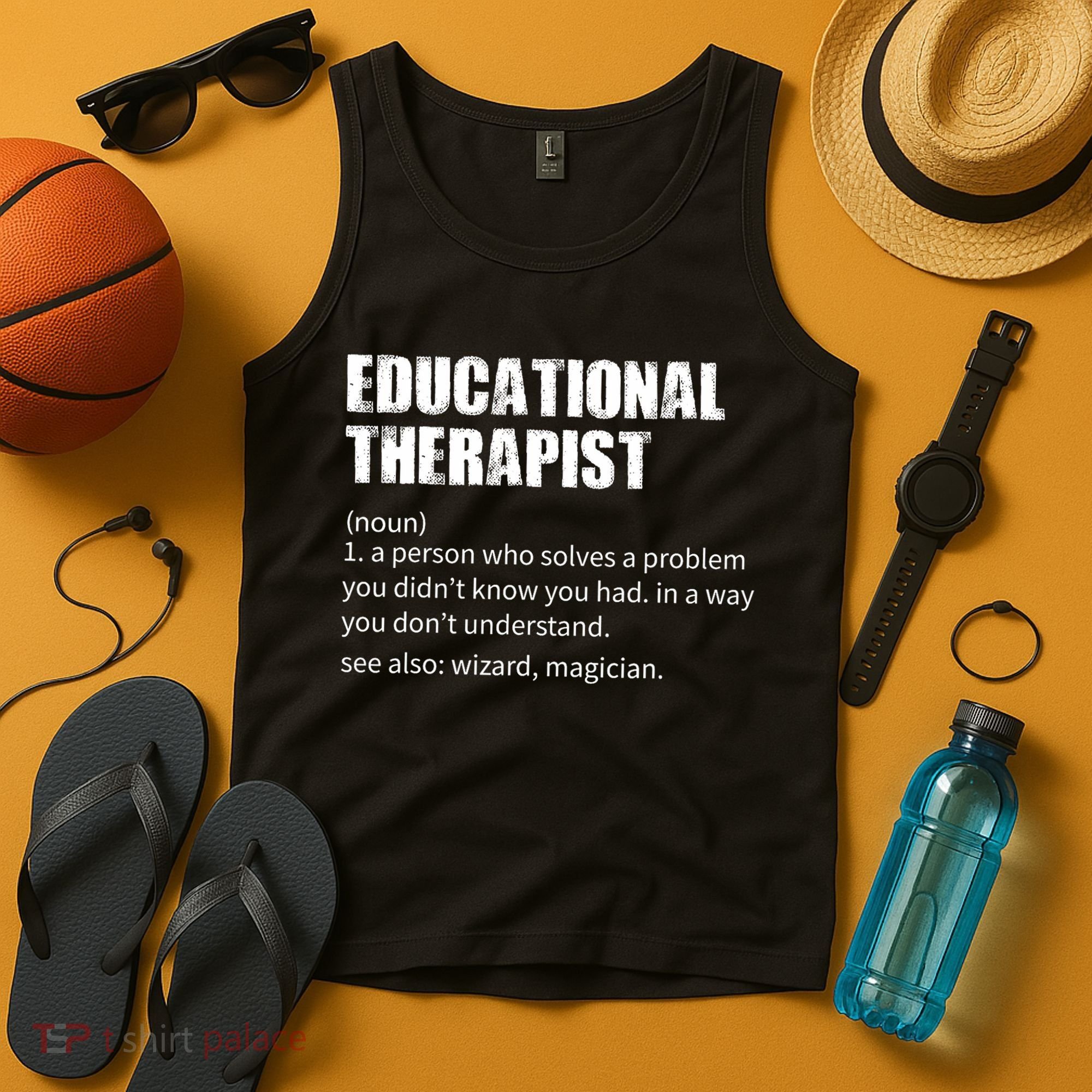 Funny Educational Therapist Definition Tank Top