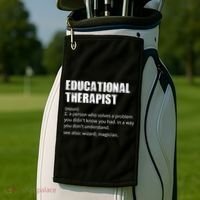 Funny Educational Therapist Definition Golf Towel thumb 2