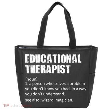 Funny Educational Therapist Definition Tote Bag