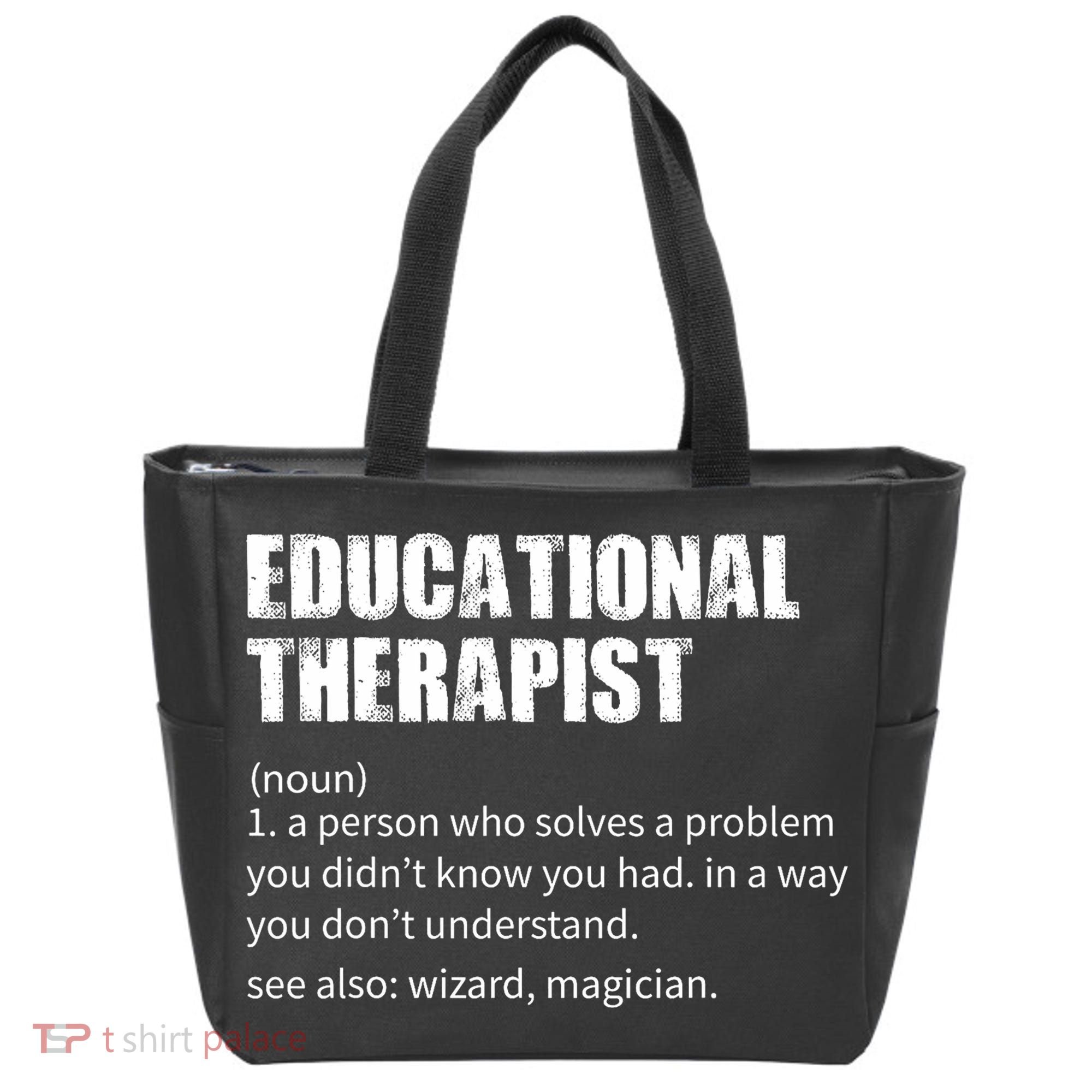 Funny Educational Therapist Definition Tote Bag