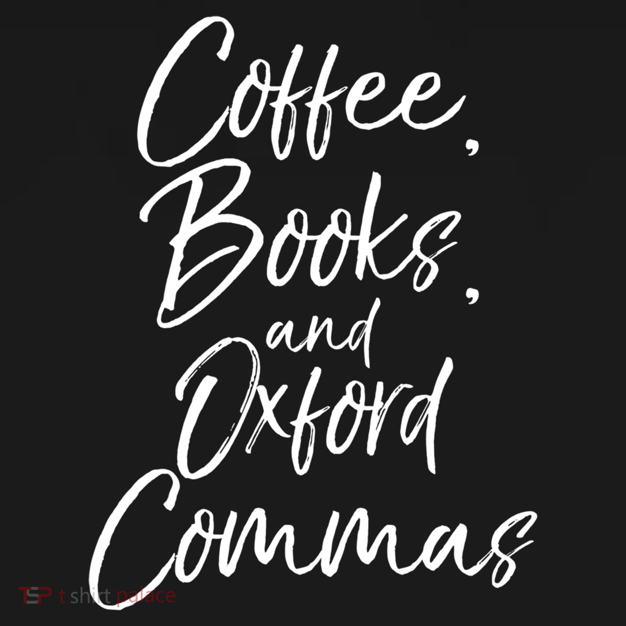 Funny English Teacher Gift Coffee Books And Oxford Commas Gift Ornament
