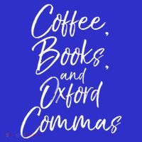 Funny English Teacher Gift Coffee Books And Oxford Commas Gift Apron thumb 3