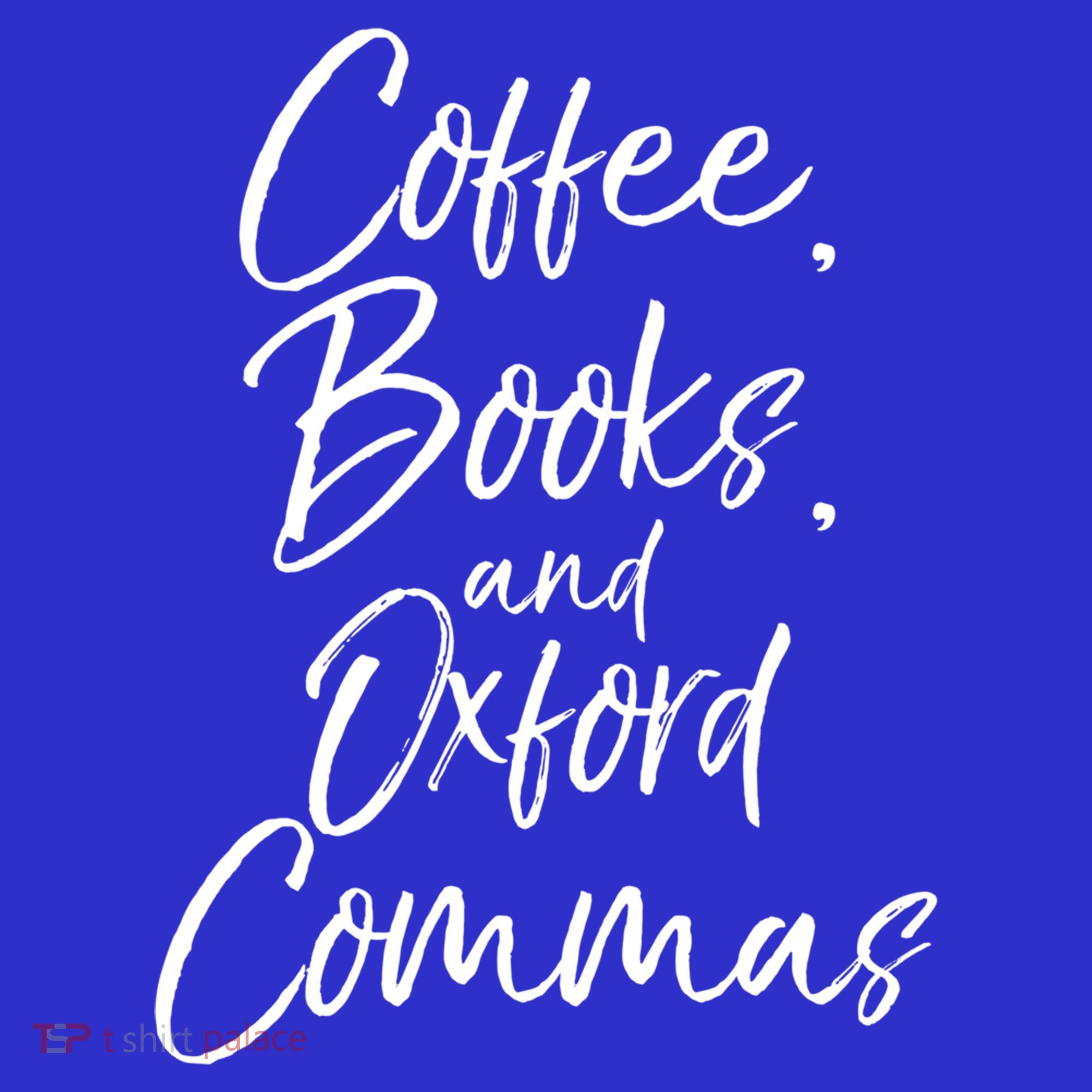 Funny English Teacher Gift Coffee Books And Oxford Commas Gift Visor
