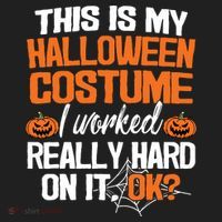 Funny Easy This Is My Halloween Costume Diy Last Minute Women's Sweatshirt thumb 2