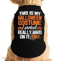 Funny Easy This Is My Halloween Costume Diy Last Minute Doggie Tank thumb 0
