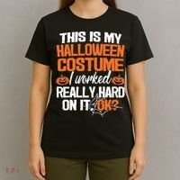 Funny Easy This Is My Halloween Costume Diy Last Minute T-Shirt thumb 4