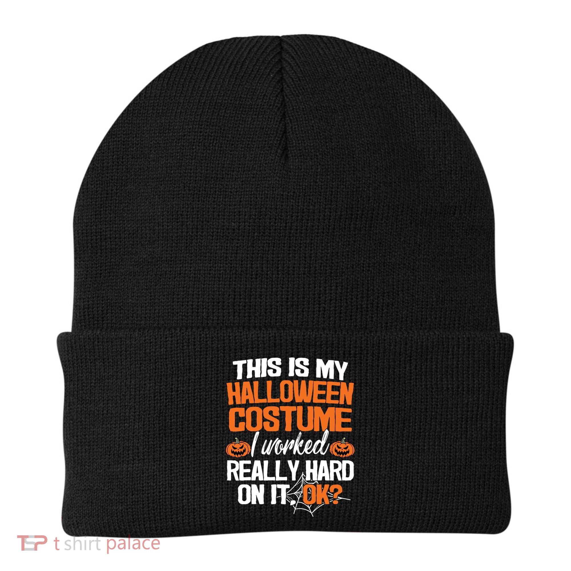 Funny Easy This Is My Halloween Costume Diy Last Minute Beanie