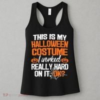 Funny Easy This Is My Halloween Costume Diy Last Minute Women's Tank Top thumb 3