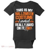 Funny Easy This Is My Halloween Costume Diy Last Minute Baby Bodysuit thumb 0