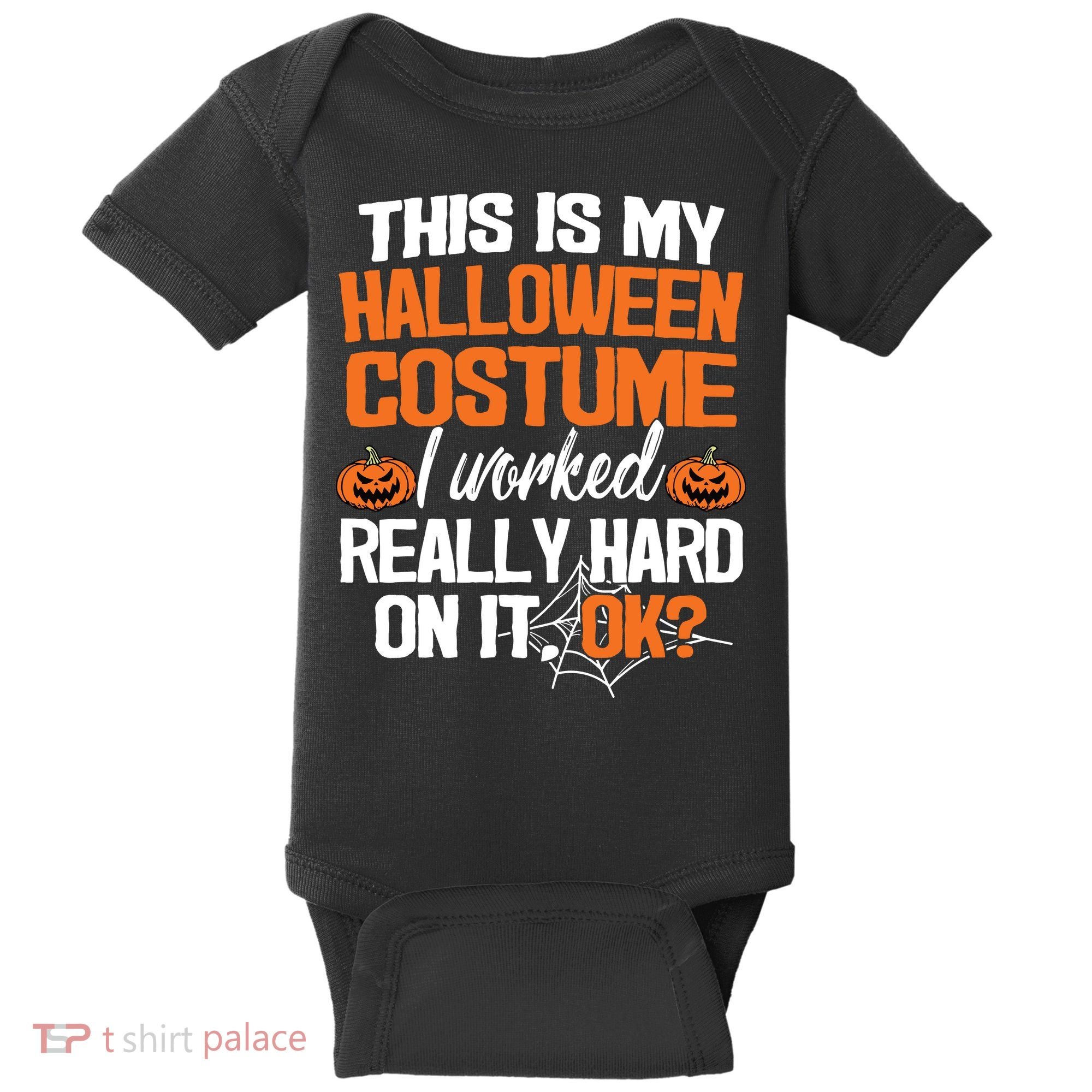 Funny Easy This Is My Halloween Costume Diy Last Minute Baby Bodysuit