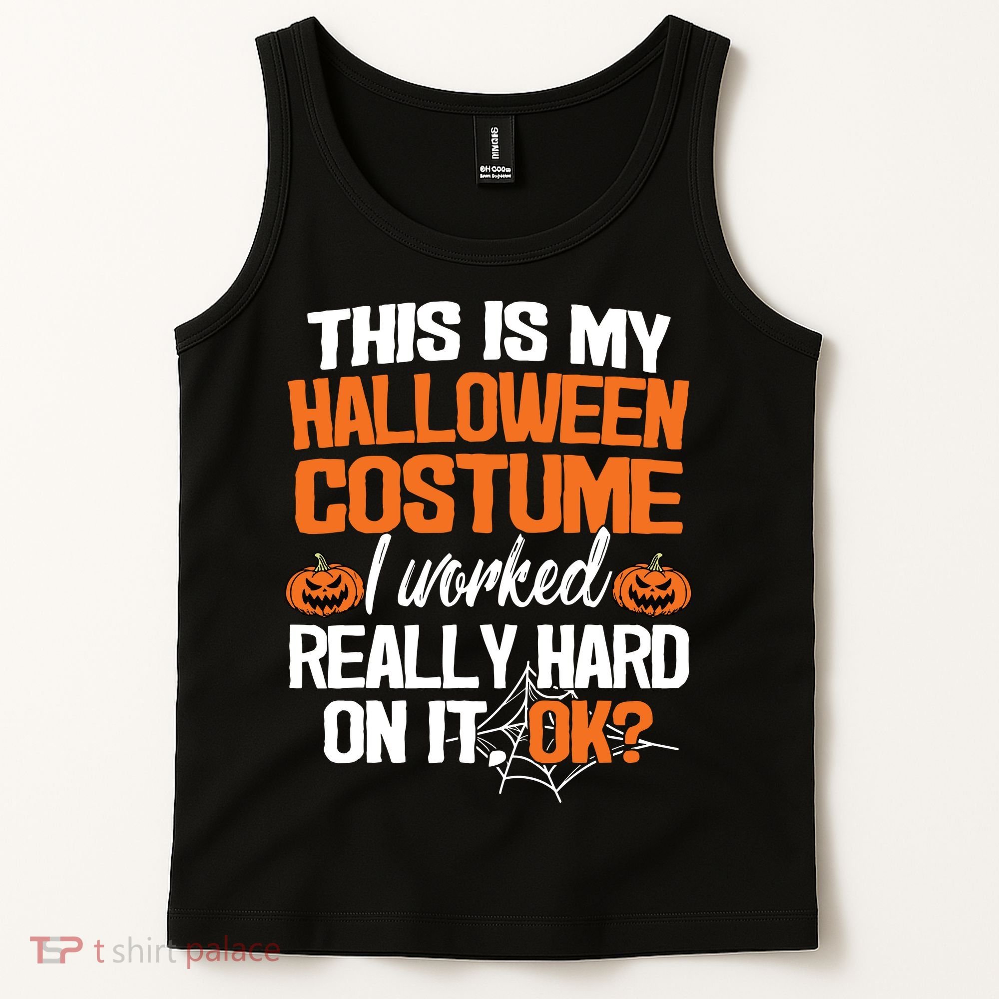 Funny Easy This Is My Halloween Costume Diy Last Minute Tank Top