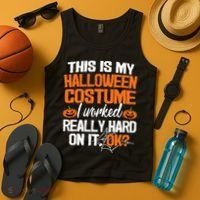Funny Easy This Is My Halloween Costume Diy Last Minute Tank Top thumb 4