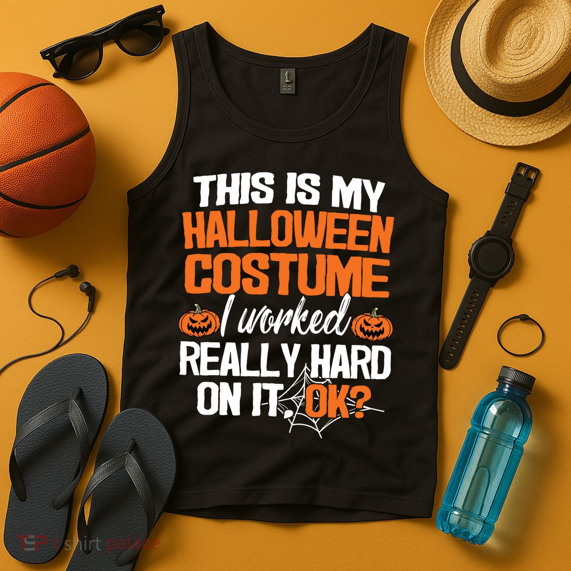 Funny Easy This Is My Halloween Costume Diy Last Minute Tank Top
