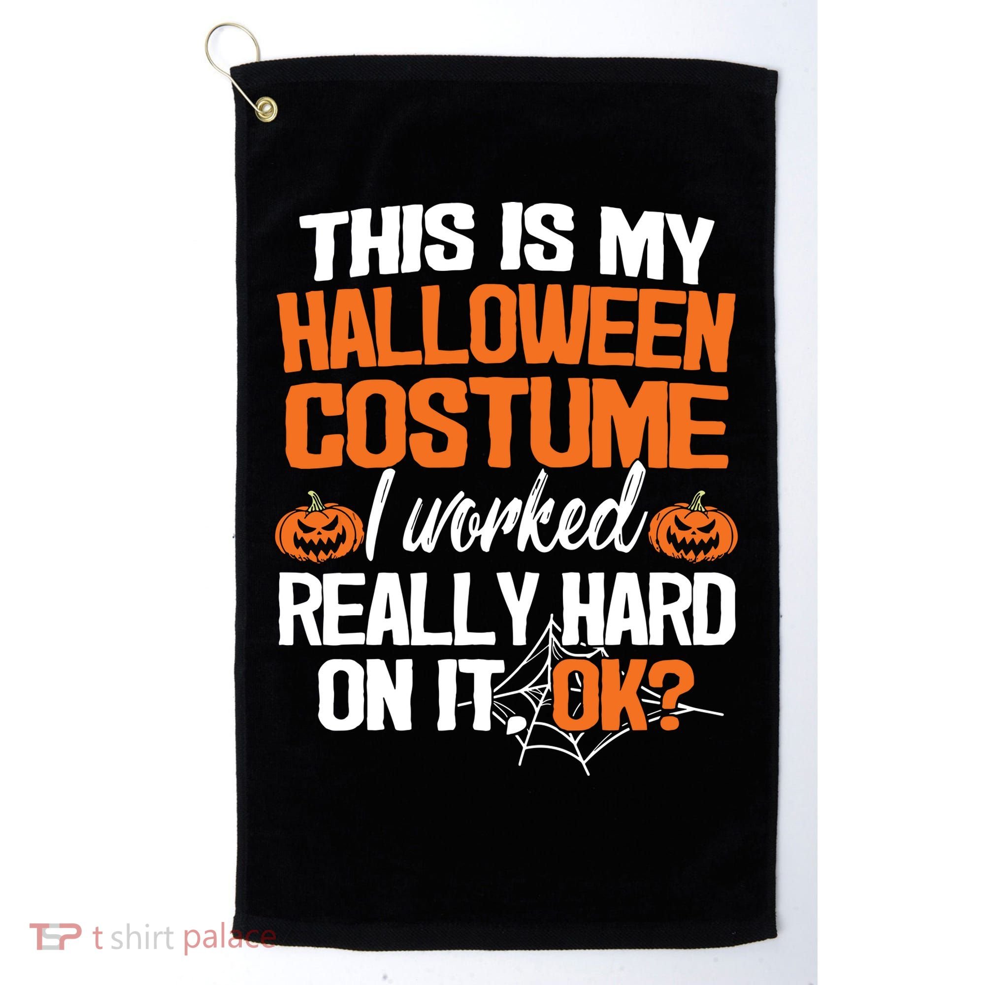 Funny Easy This Is My Halloween Costume Diy Last Minute Golf Towel