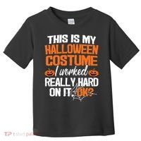 Funny Easy This Is My Halloween Costume Diy Last Minute Toddler T-Shirt thumb 0