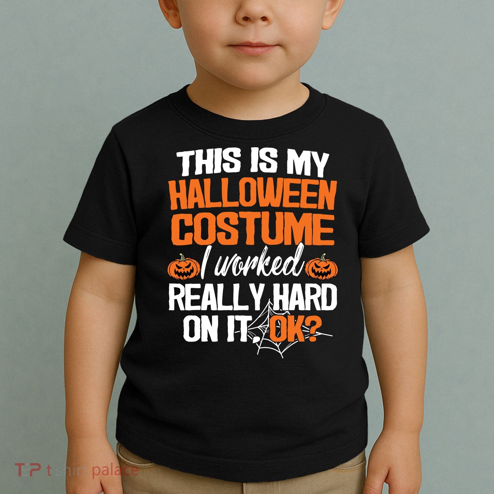 Funny Easy This Is My Halloween Costume Diy Last Minute Toddler T-Shirt