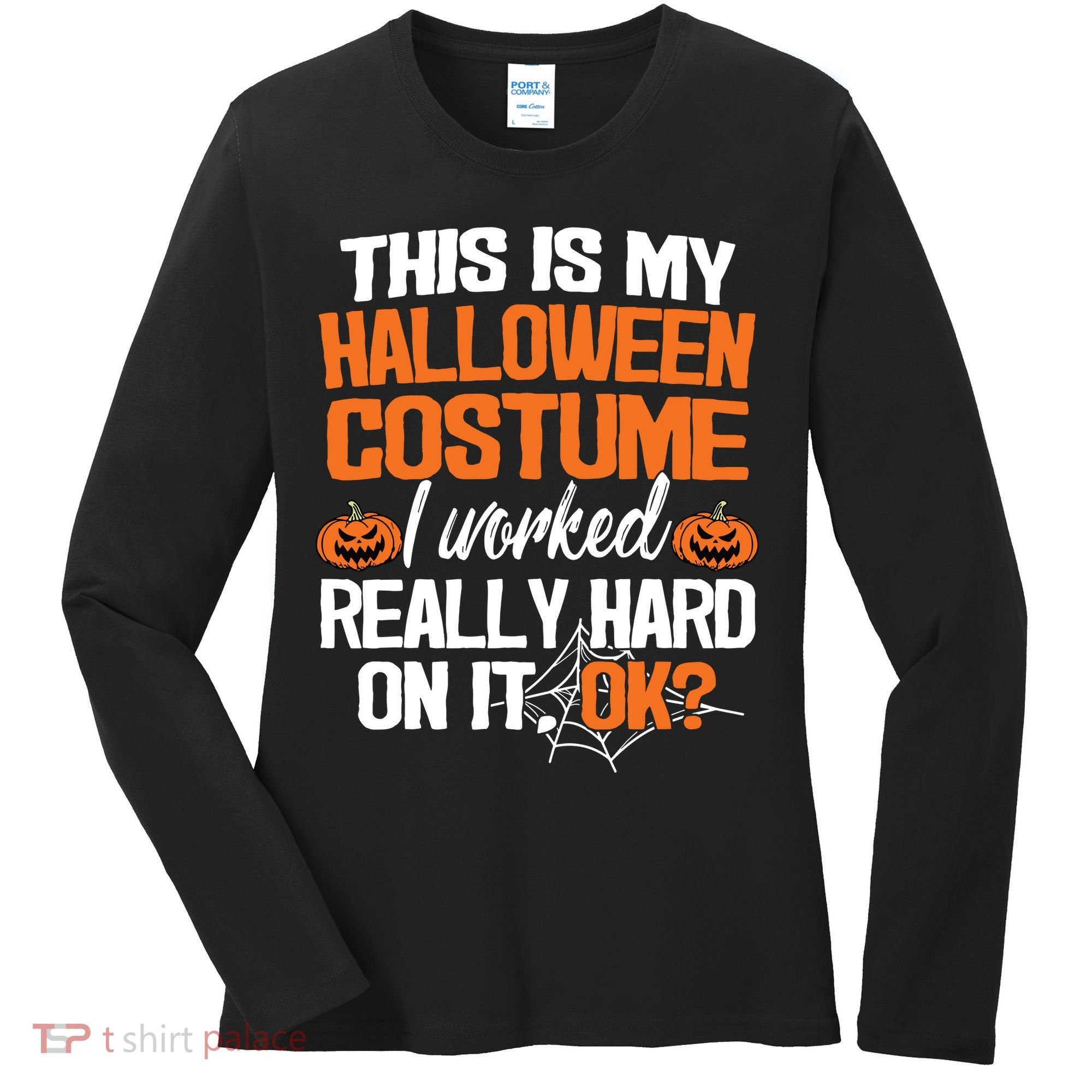 Funny Easy This Is My Halloween Costume Diy Last Minute Women's Long Sleeve Shirt