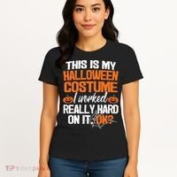 Funny Easy This Is My Halloween Costume Diy Last Minute Women's T-Shirt thumb 4
