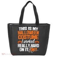 Funny Easy This Is My Halloween Costume Diy Last Minute Tote Bag thumb 0