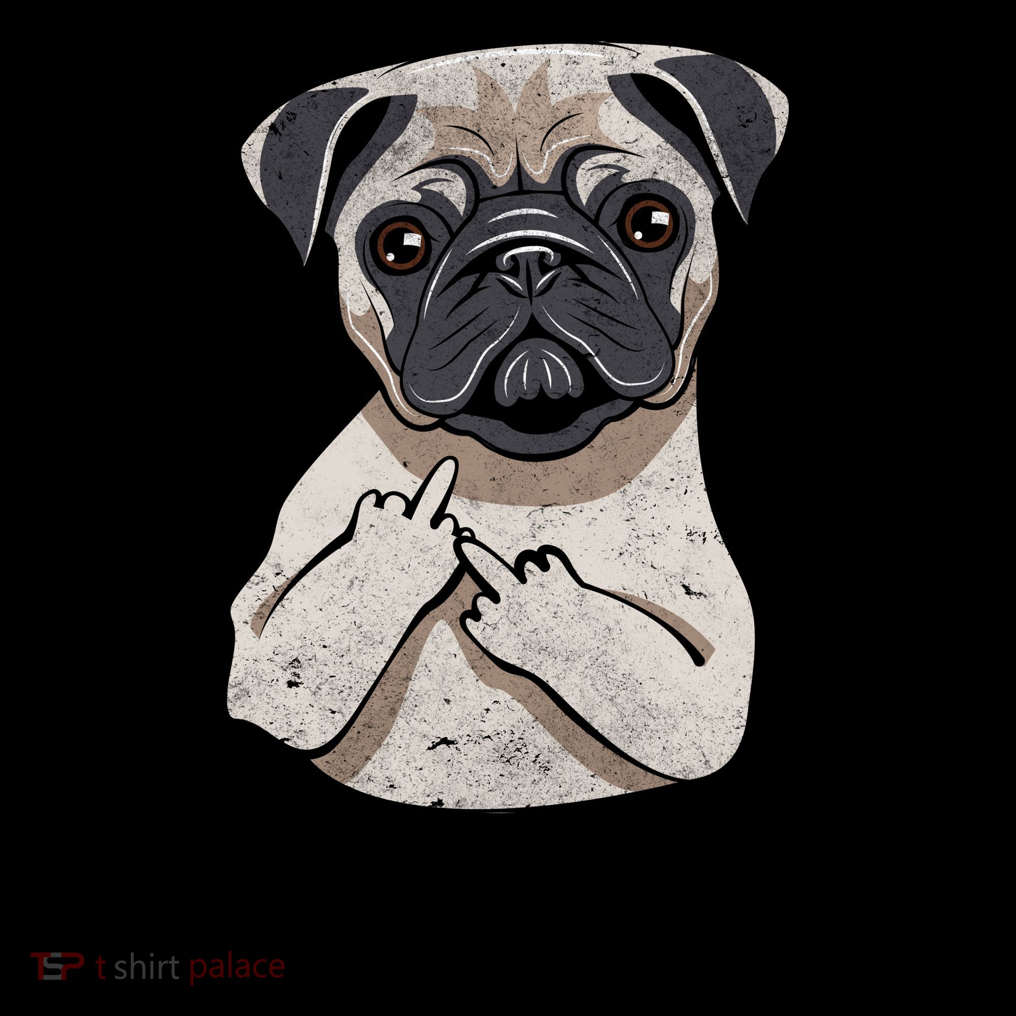 Fetch This Middle Finger Pug Coffee Mug