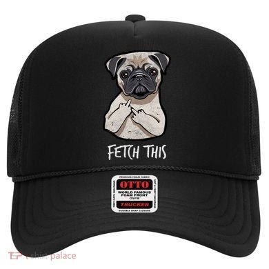 Fetch This Middle Finger Pug Hat