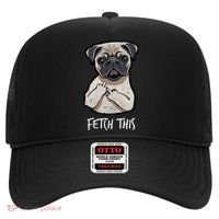 Fetch This Middle Finger Pug Hat thumb 0