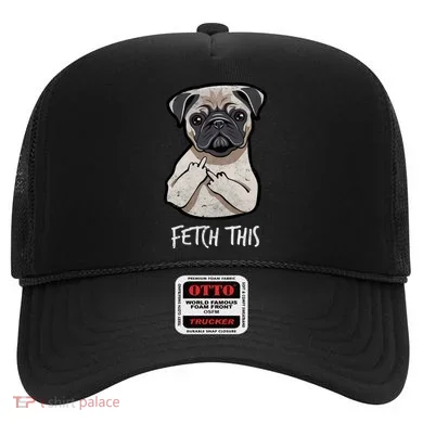 Fetch This Middle Finger Pug Hat