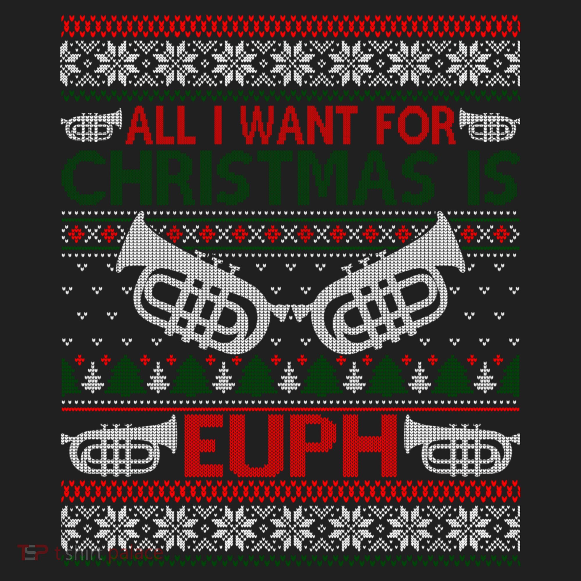 Funny Euph Ugly Christmas Sweater Gift Euphonium Beanie