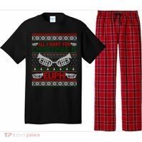 Funny Euph Ugly Christmas Sweater Gift Euphonium Pajama Set thumb 0