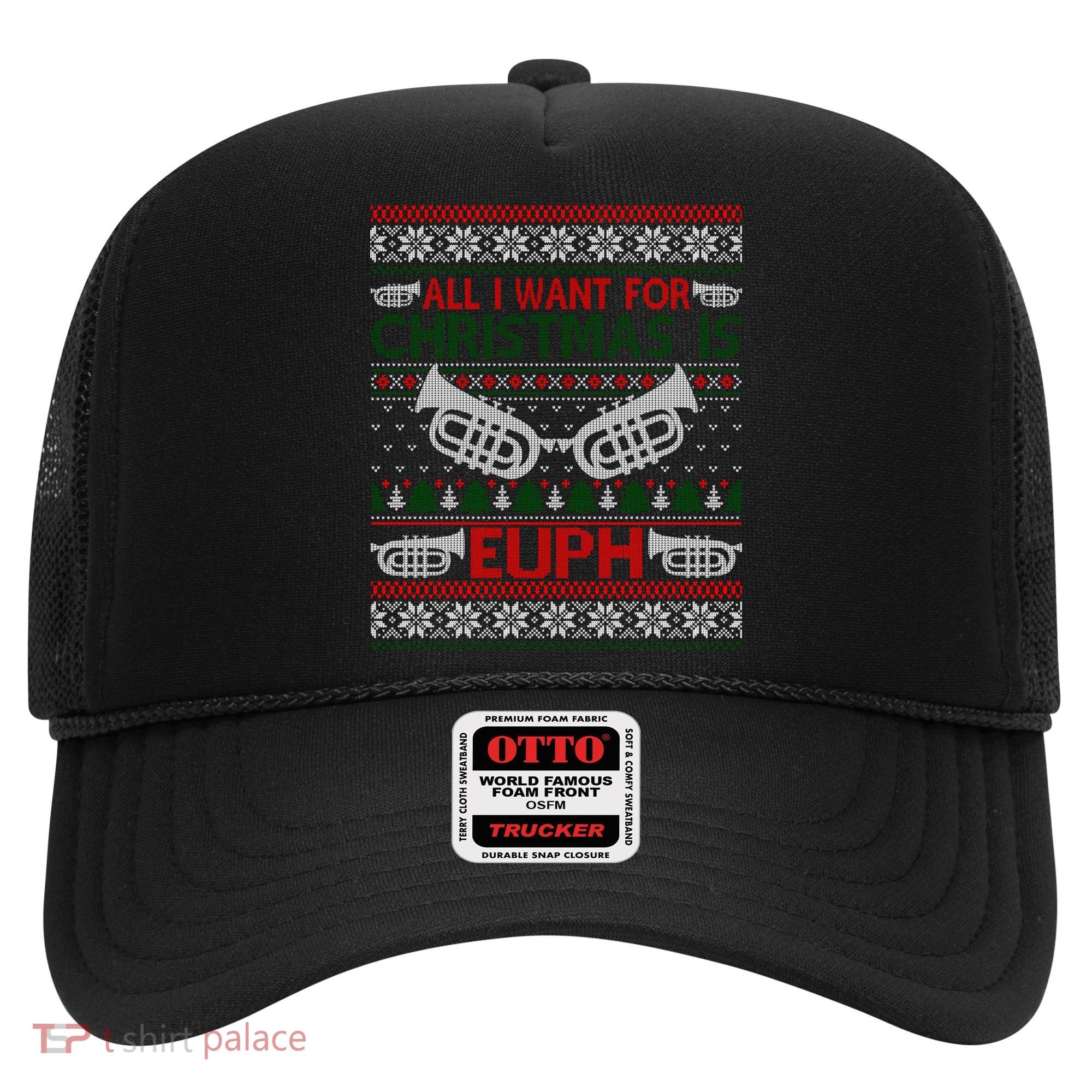 Funny Euph Ugly Christmas Sweater Gift Euphonium Hat