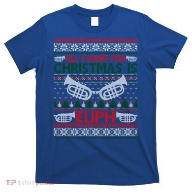 Funny Euph Ugly Christmas Sweater Gift Euphonium T-Shirt