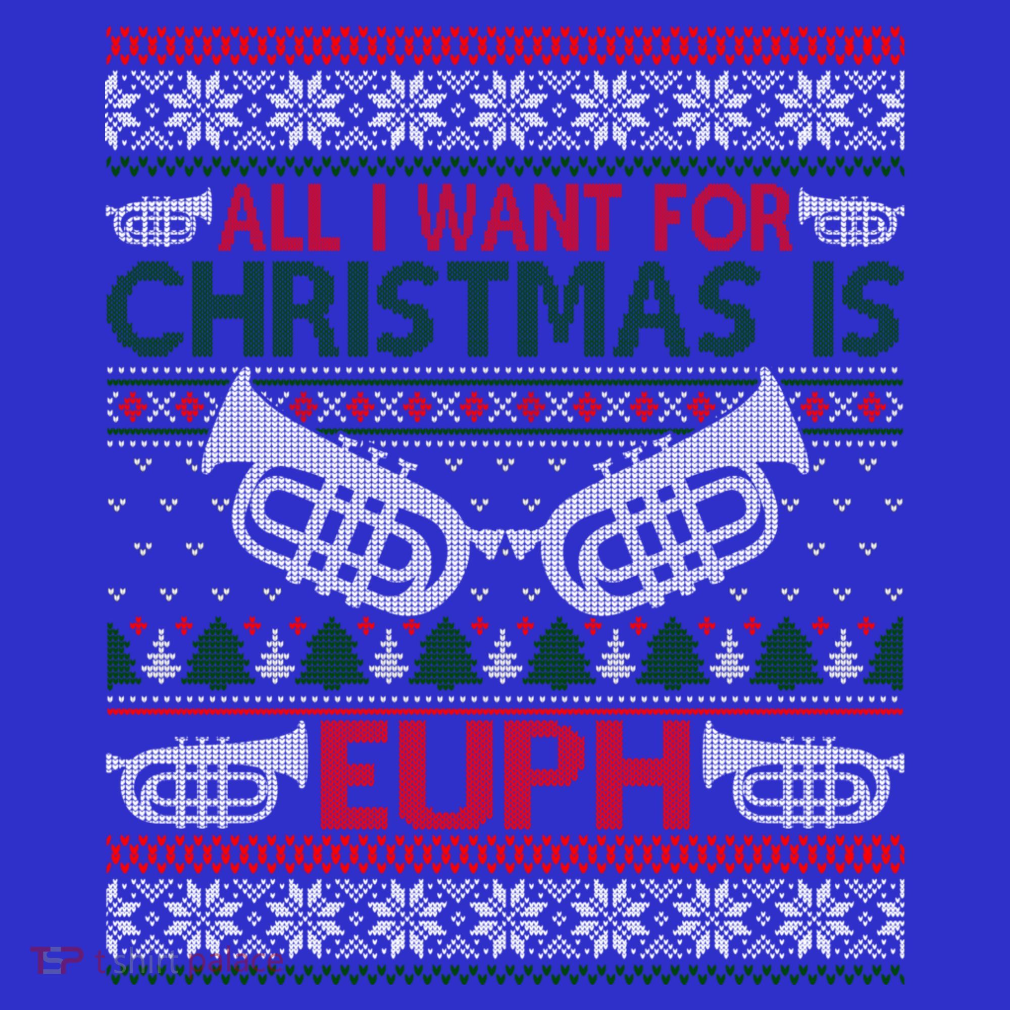 Funny Euph Ugly Christmas Sweater Gift Euphonium Tank Top
