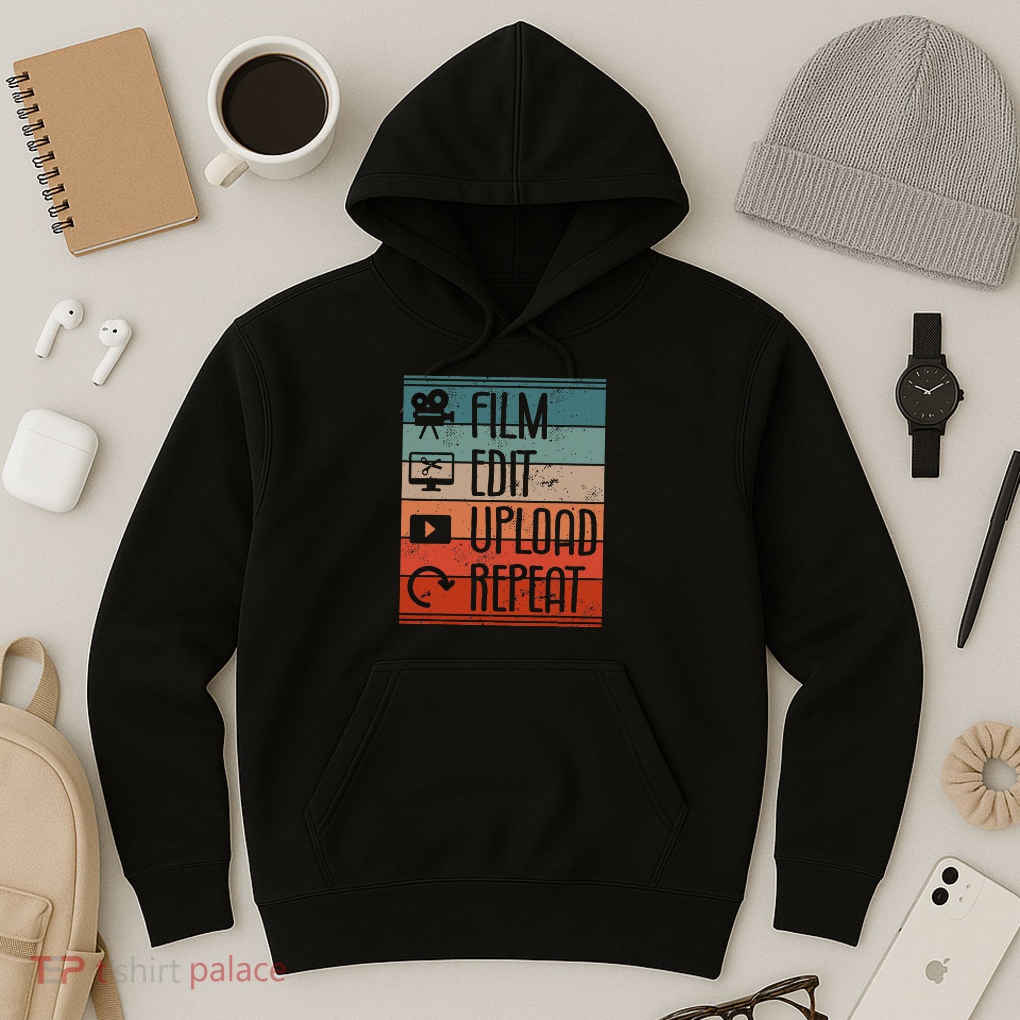 Film Edit Upload Repeat Cinematographer Cinematography Hoodie