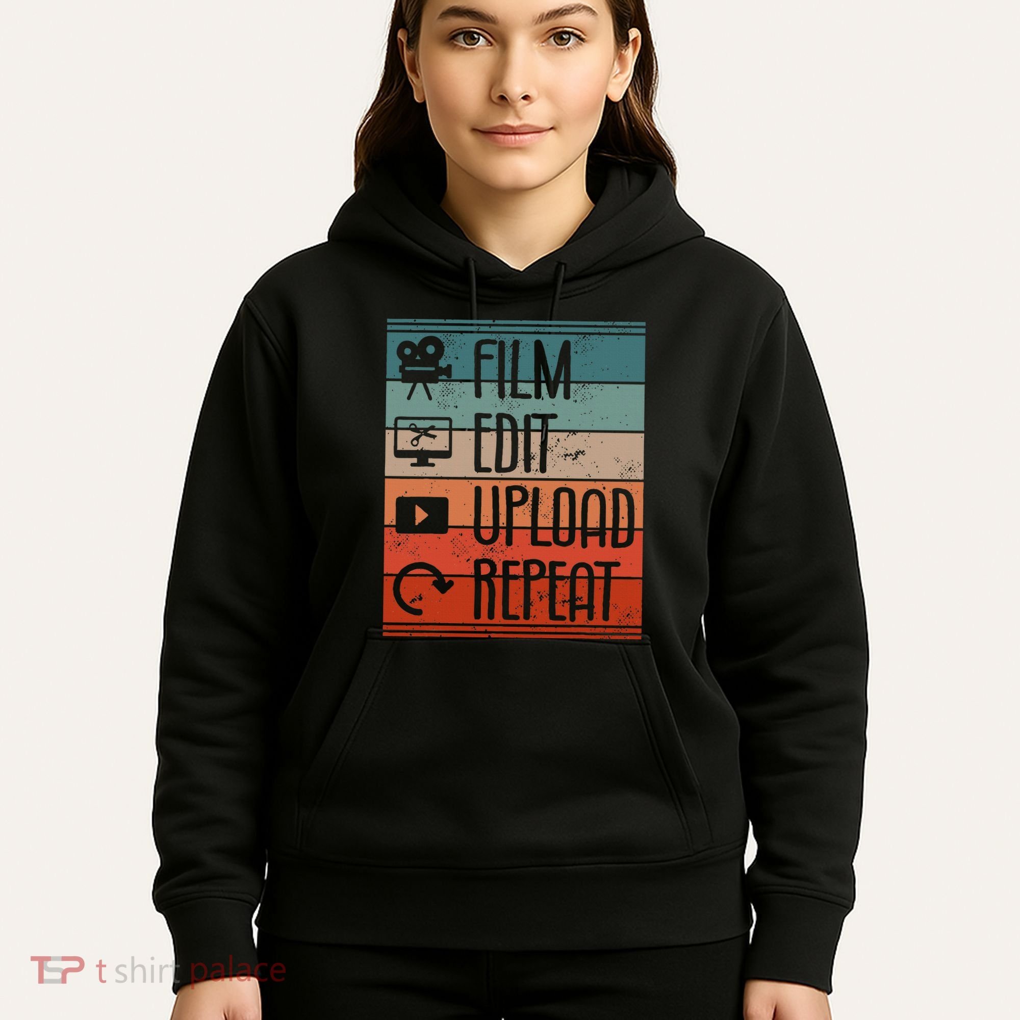 Film Edit Upload Repeat Cinematographer Cinematography Hoodie