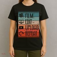 Film Edit Upload Repeat Cinematographer Cinematography T-Shirt thumb 4
